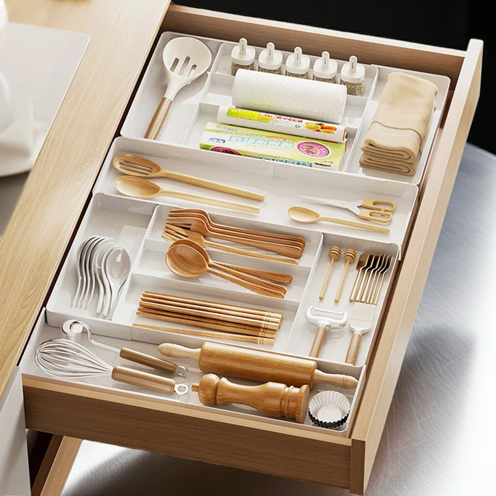 Transform Your Messy Kitchen Drawer in Seconds –Expandable organizer that keeps everything perfectly in place | Novaprime