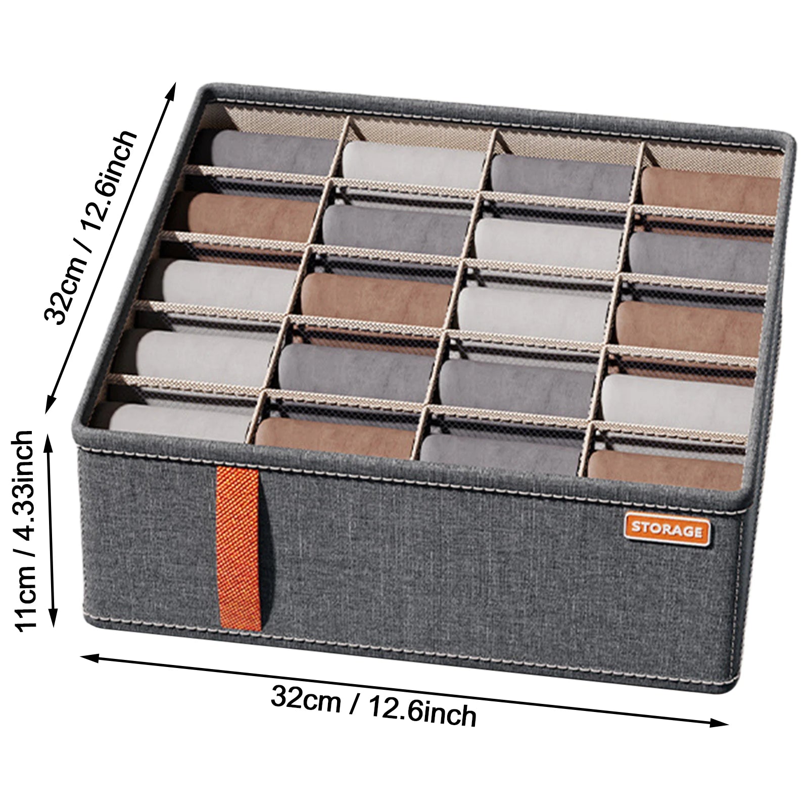 Modular Grid Wardrobe Organizer Boxes – Closet & Drawer Storage System