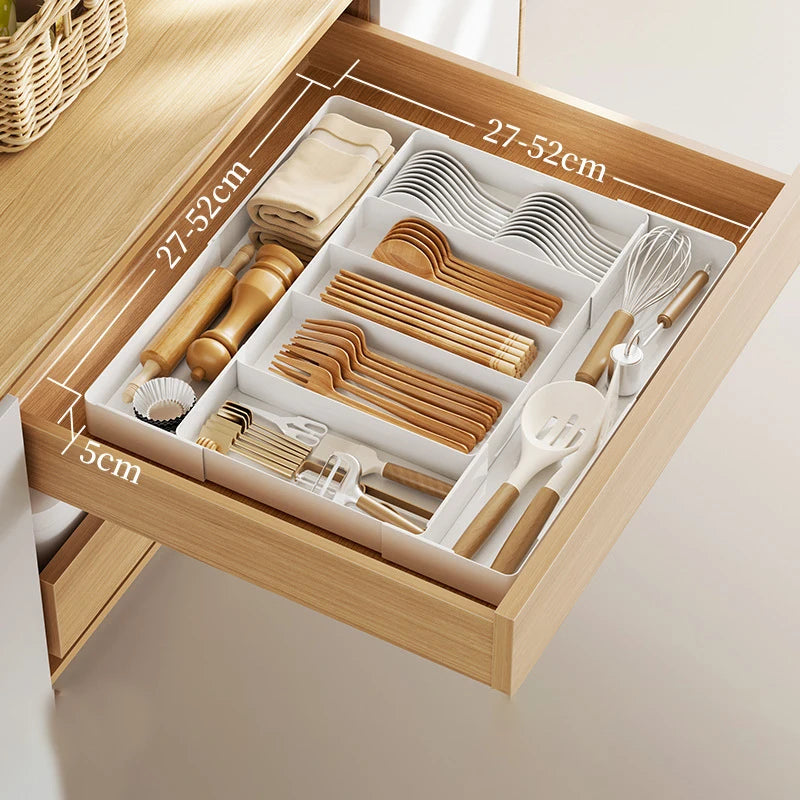 Transform Your Messy Kitchen Drawer in Seconds –Expandable organizer that keeps everything perfectly in place | Novaprime