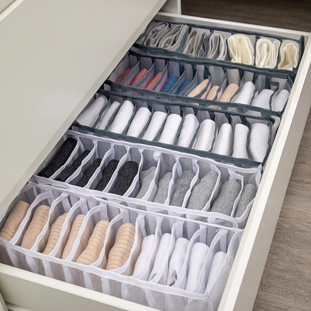 Adjustable Drawer Organizer Storage Boxes – Closet & Wardrobe System