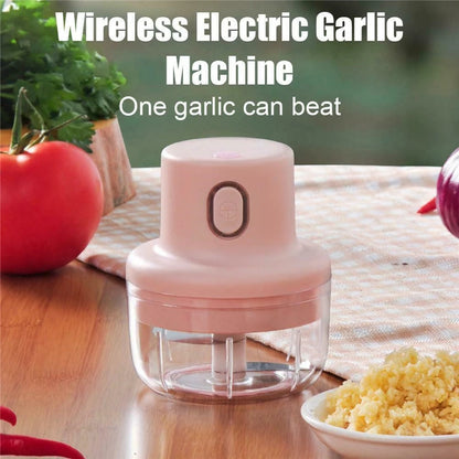 Mini Electric Garlic Chopper 100ml/250ml – USB Rechargeable Food Processor with Stainless Steel Blades, Portable Onion &amp; Vegetable Chopper for Kitchen, Baby Food &amp; Meal Prep