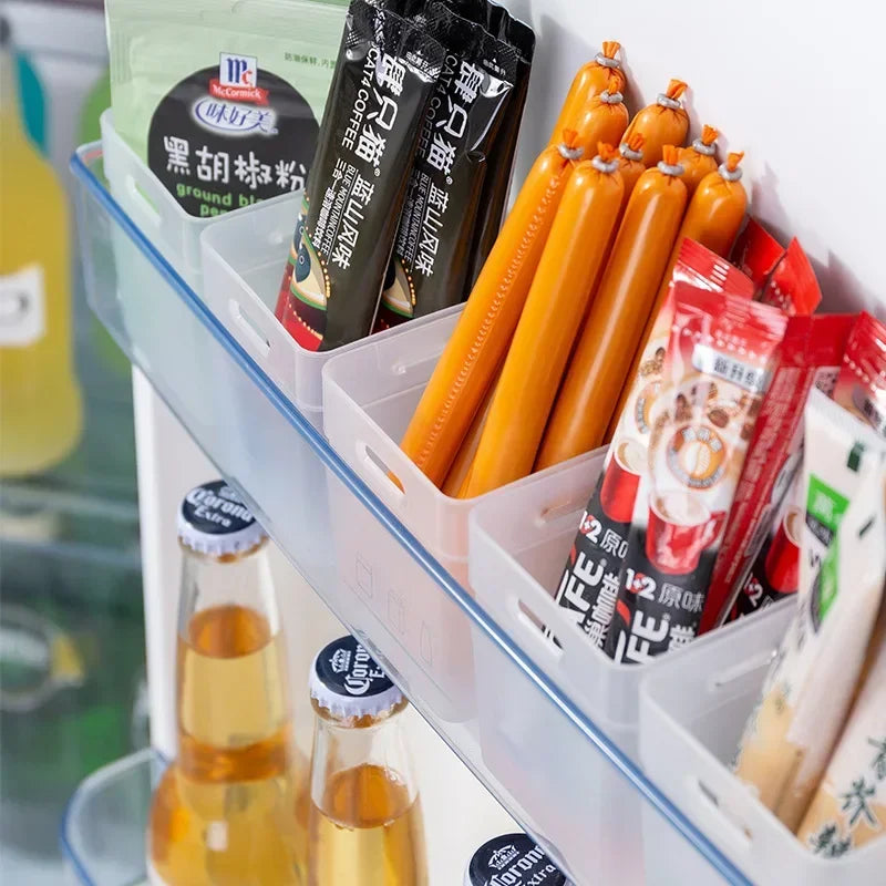 Transparent Refrigerator Organizer Bins (Set of 2)