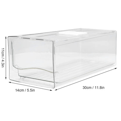 Stackable Refrigerator Organizer with Handle (Single Bin)