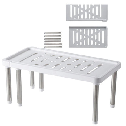 Kitchen Cabinet Counter Shelf Kitchen Organizer Racks Expandable Stackable Fit For Bathroom Under Sink Pantry Desktop Storage