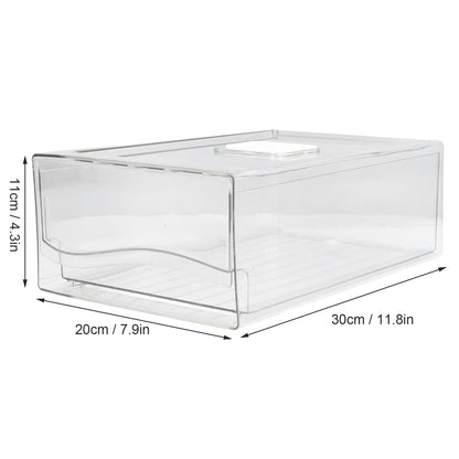 Stackable Refrigerator Organizer with Handle (Single Bin)
