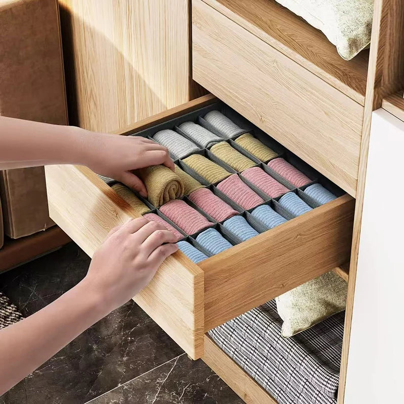 Home wardrobe drawer organizers - clothing, underwear, socks, bra organizers - essential home necessities cabinet organization