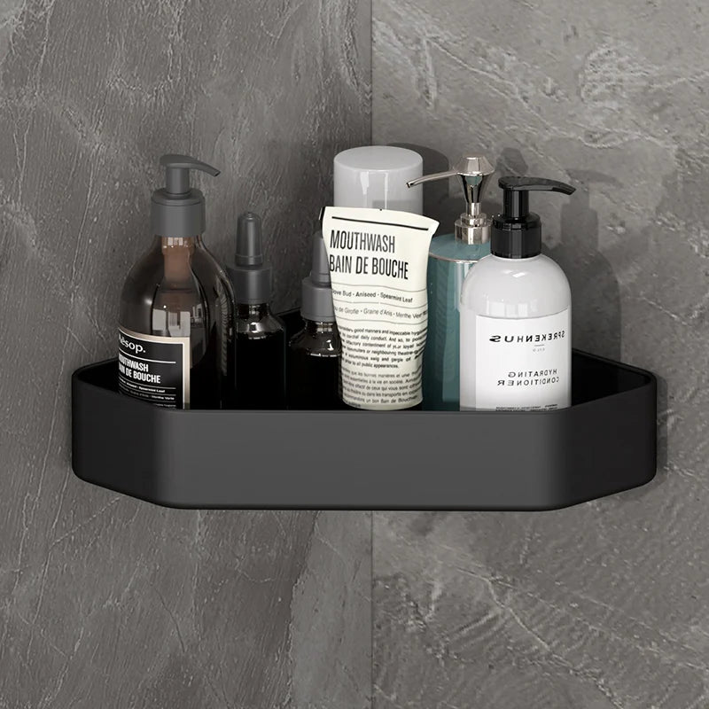NOVAPRIME™ Wall-Mounted Aluminium Bathroom Shelf – Premium Shower Organizer for Shampoo, Soap, Makeup &amp; Bathroom Accessories