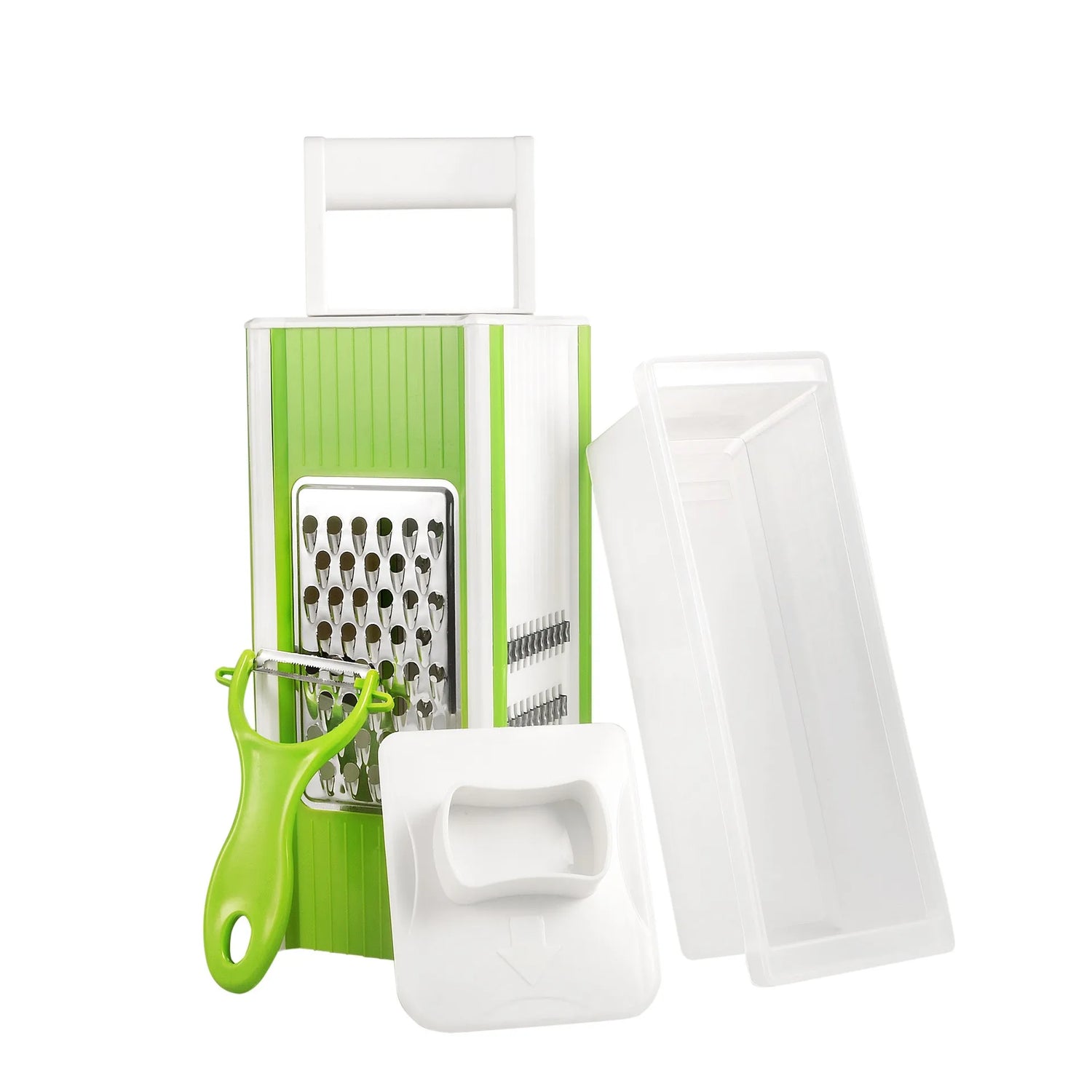 5-in-1 Multifunctional Vegetable Chopper &amp; Slicer – Stainless Steel Blades