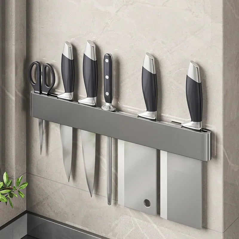 Kitchen Knife Organizer Wall Mounted Multifunctional Kitchen Knife Storage Rack Household Knife Storage Kitchen Storage Supplies