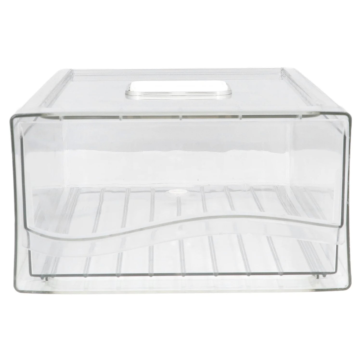 Stackable Refrigerator Organizer with Handle (Single Bin)