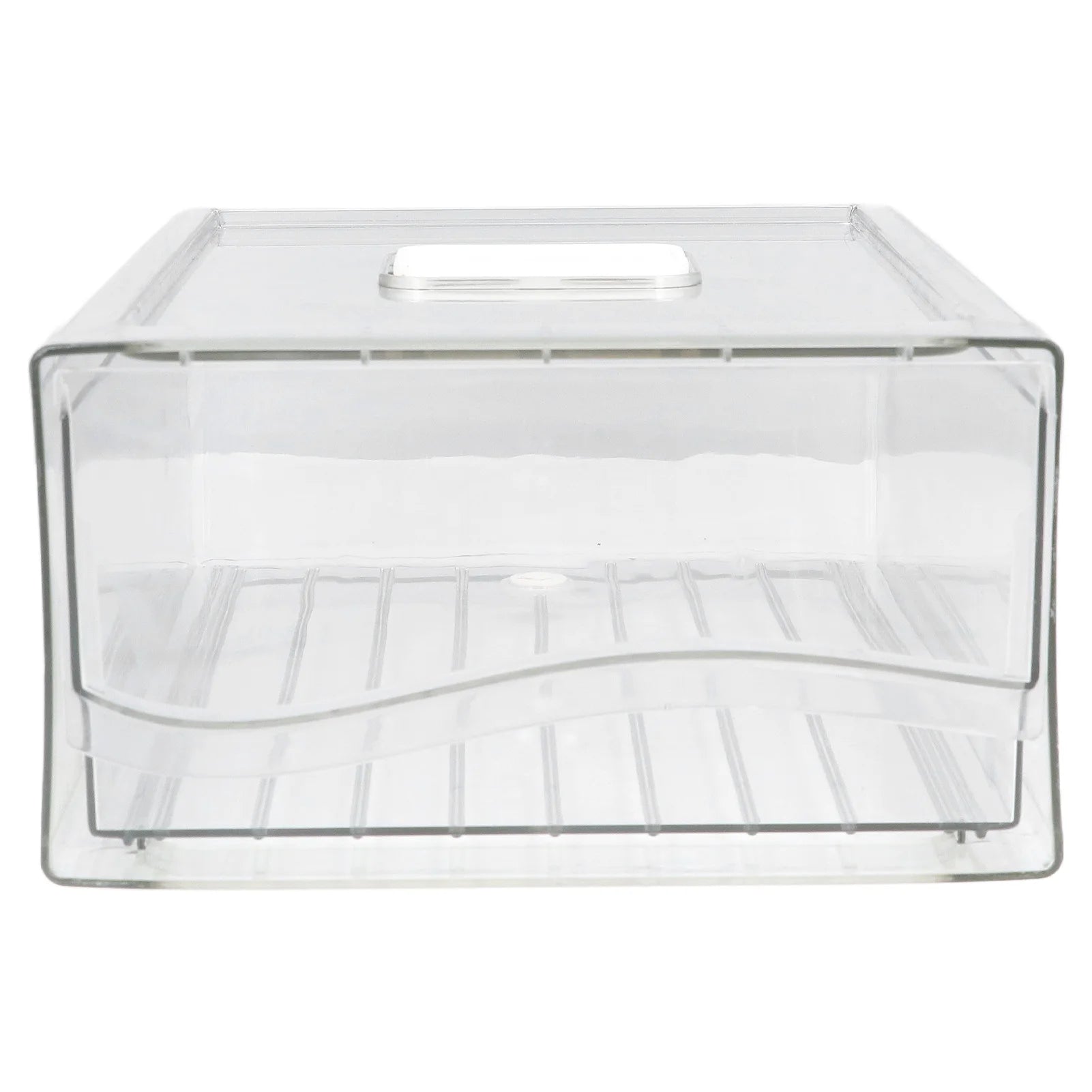 Stackable Refrigerator Organizer with Handle (Single Bin)