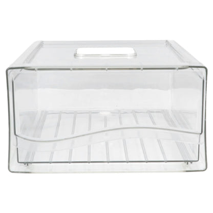 Stackable Refrigerator Organizer with Handle (Single Bin)