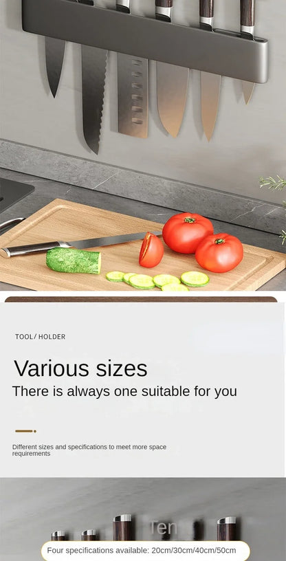 Kitchen Knife Organizer Wall Mounted Multifunctional Kitchen Knife Storage Rack Household Knife Storage Kitchen Storage Supplies