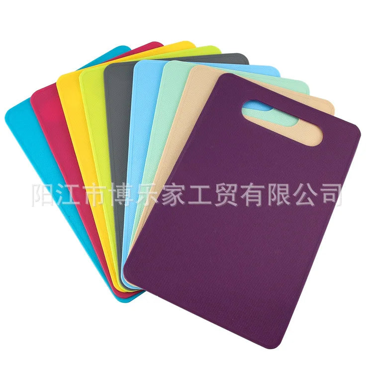 Non-Slip PP Cutting Board for Kitchen – Square Plastic Chopping Board for Vegetables &amp; Fruit, Easy-Clean, Double-Sided, Lightweight Food Prep Board