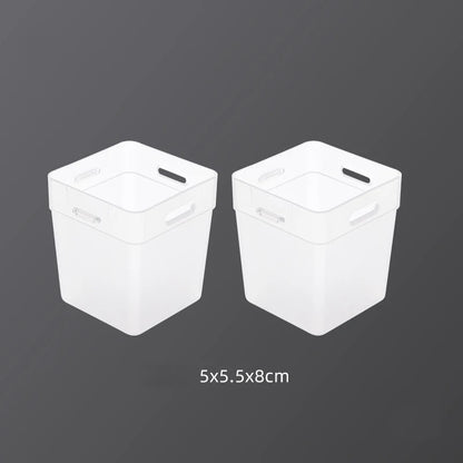 Transparent Refrigerator Organizer Bins (Set of 2)