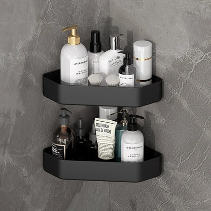 NOVAPRIME™ Wall-Mounted Aluminium Bathroom Shelf – Premium Shower Organizer for Shampoo, Soap, Makeup &amp; Bathroom Accessories