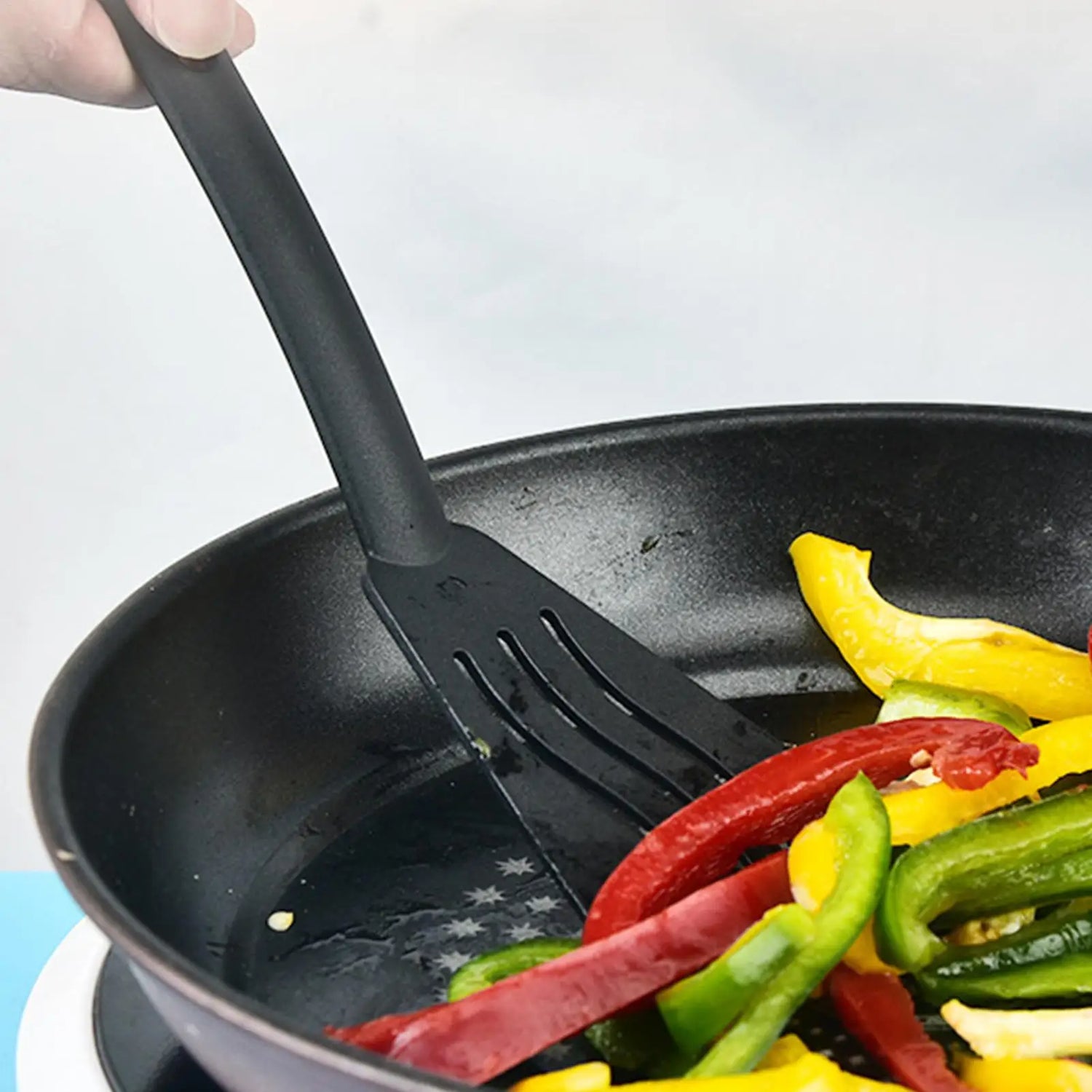 NOVAPRIME™ Premium Nylon Kitchen Utensil Set (3-Piece) – Heat-Resistant Non-Stick Spatula, Spoon &amp; Turner with Ergonomic Handles