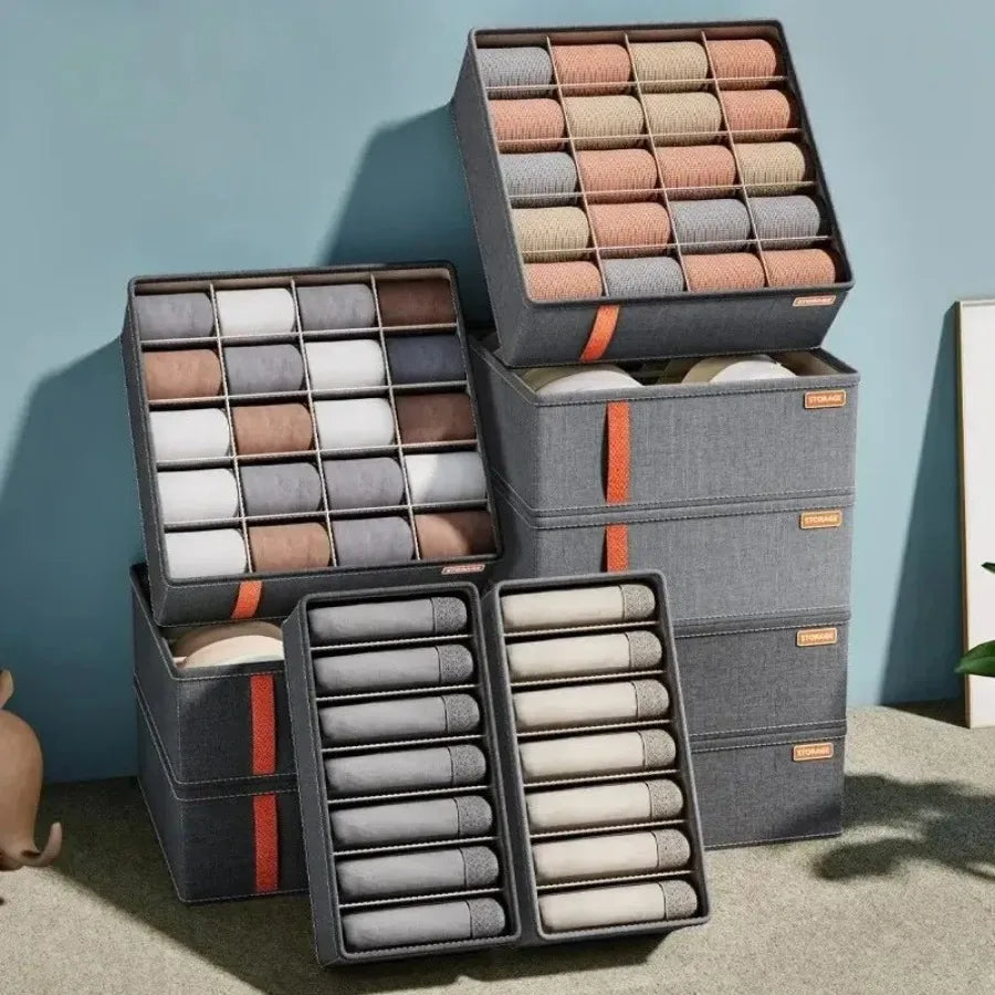 Modular Grid Wardrobe Organizer Boxes – Closet &amp; Drawer Storage System