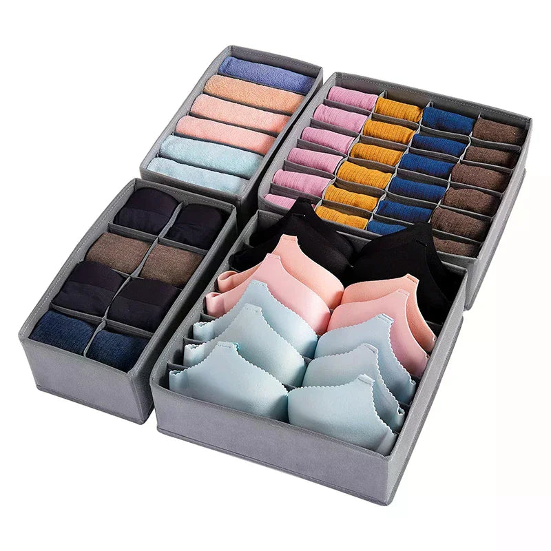 Home wardrobe drawer organizers - clothing, underwear, socks, bra organizers - essential home necessities cabinet organization