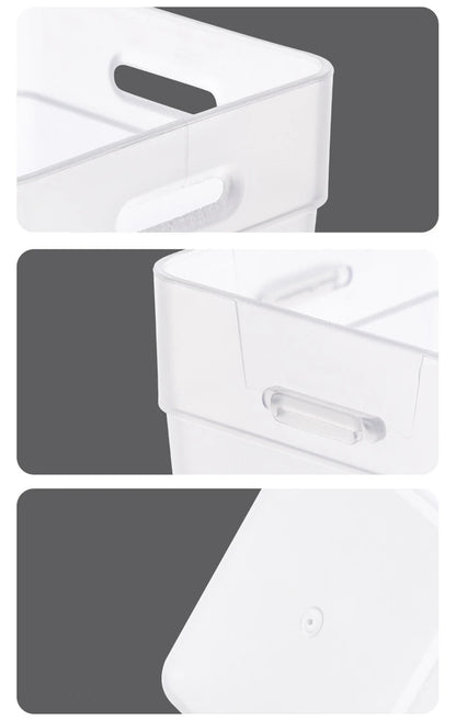 Transparent Refrigerator Organizer Bins (Set of 2)