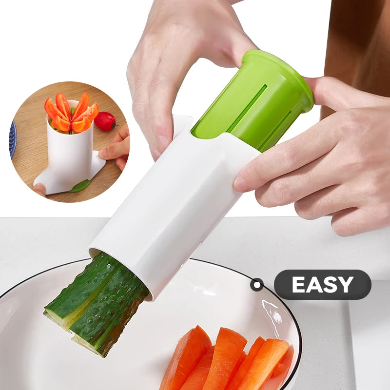 Premium Stainless Steel Spiral Vegetable &amp; Fruit Slicer