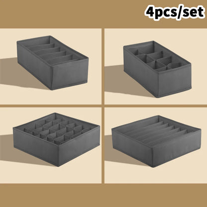 Home wardrobe drawer organizers - clothing, underwear, socks, bra organizers - essential home necessities cabinet organization