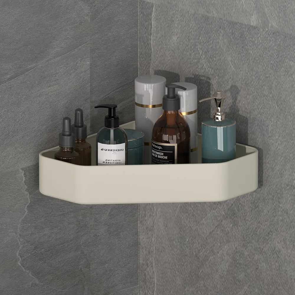 NOVAPRIME™ Wall-Mounted Aluminium Bathroom Shelf – Premium Shower Organizer for Shampoo, Soap, Makeup &amp; Bathroom Accessories