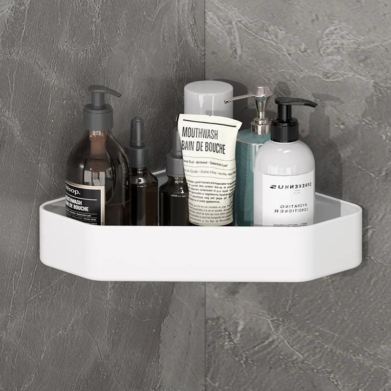 NOVAPRIME™ Wall-Mounted Aluminium Bathroom Shelf – Premium Shower Organizer for Shampoo, Soap, Makeup &amp; Bathroom Accessories