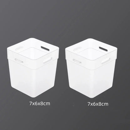 Transparent Refrigerator Organizer Bins (Set of 2)