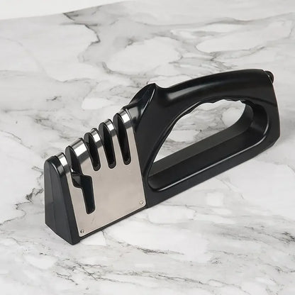4-Segment Knife Sharpener with Non-Slip Base – Premium Kitchen Knife Honing &amp; Sharpening Tool for Chef, Steak &amp; Utility Knives