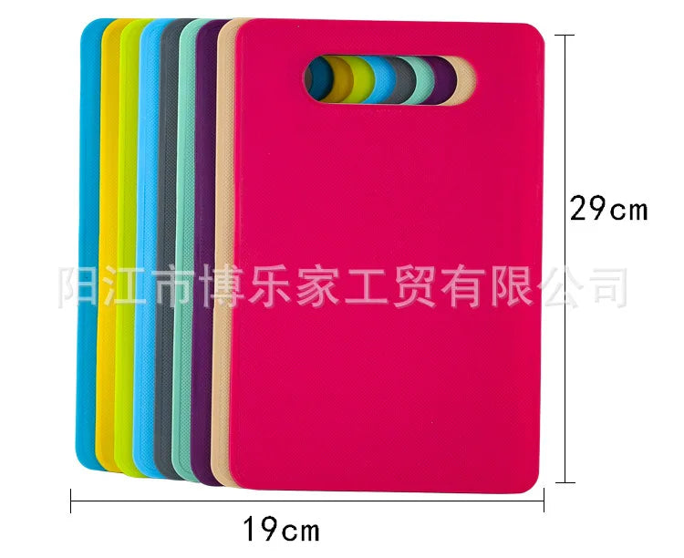 Non-Slip PP Cutting Board for Kitchen – Square Plastic Chopping Board for Vegetables &amp; Fruit, Easy-Clean, Double-Sided, Lightweight Food Prep Board