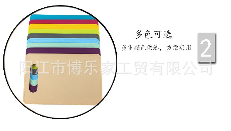 Non-Slip PP Cutting Board for Kitchen – Square Plastic Chopping Board for Vegetables &amp; Fruit, Easy-Clean, Double-Sided, Lightweight Food Prep Board