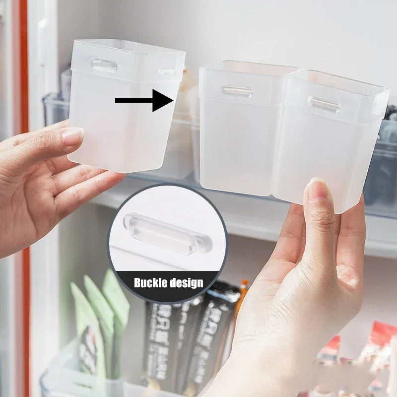 Transparent Refrigerator Organizer Bins (Set of 2)