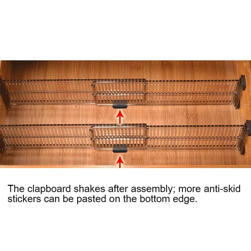 Adjustable Drawer Divider System - Custom-Fit Organization for Calm, Clutter-Free Drawers