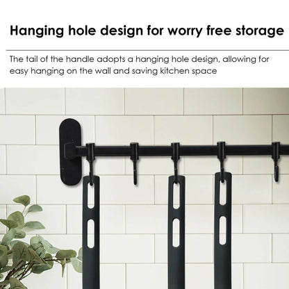 NOVAPRIME™ Premium Nylon Kitchen Utensil Set (3-Piece) – Heat-Resistant Non-Stick Spatula, Spoon &amp; Turner with Ergonomic Handles