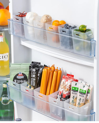 Transparent Refrigerator Organizer Bins (Set of 2)