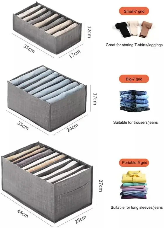 Clothes Storage Boxes with Drawer Organizer – Wardrobe &amp; Closet Set