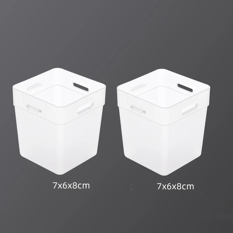 Transparent Refrigerator Organizer Bins (Set of 2)