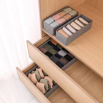 Home wardrobe drawer organizers - clothing, underwear, socks, bra organizers - essential home necessities cabinet organization