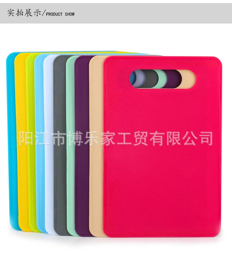 Non-Slip PP Cutting Board for Kitchen – Square Plastic Chopping Board for Vegetables &amp; Fruit, Easy-Clean, Double-Sided, Lightweight Food Prep Board