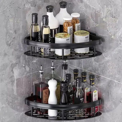 NOVAPRIME™ No-Drill Corner Bathroom Storage Shelf – Wall-Mounted Shower Organizer Rack for Shampoo, Soap &amp; Toiletries