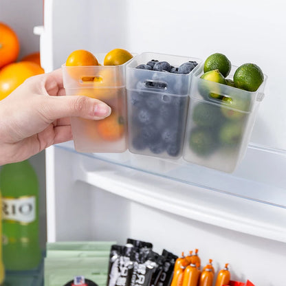 Transparent Refrigerator Organizer Bins (Set of 2)
