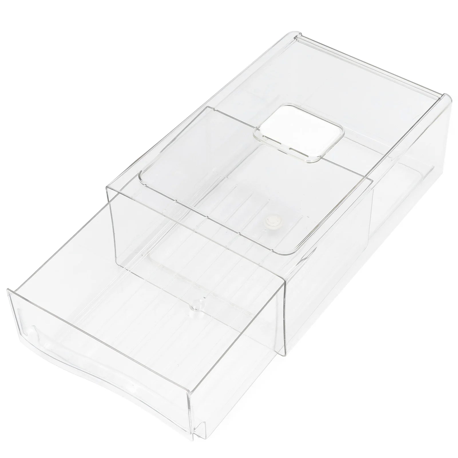 Stackable Refrigerator Organizer with Handle (Single Bin)