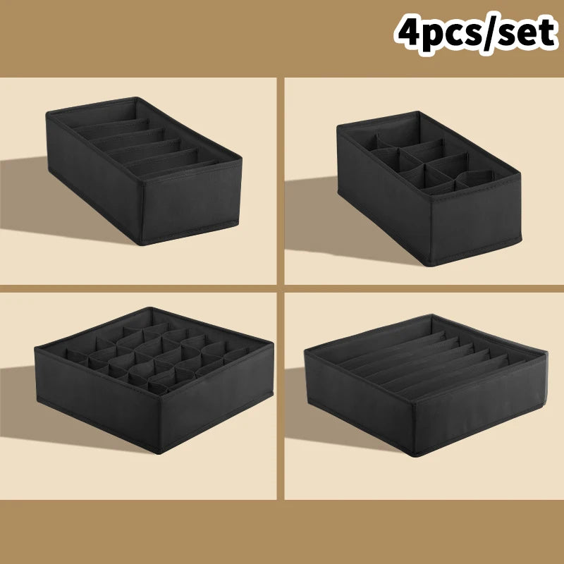 Home wardrobe drawer organizers - clothing, underwear, socks, bra organizers - essential home necessities cabinet organization