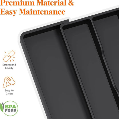 Expandable Kitchen Drawer Organizer for Silverware &amp; Utensils
