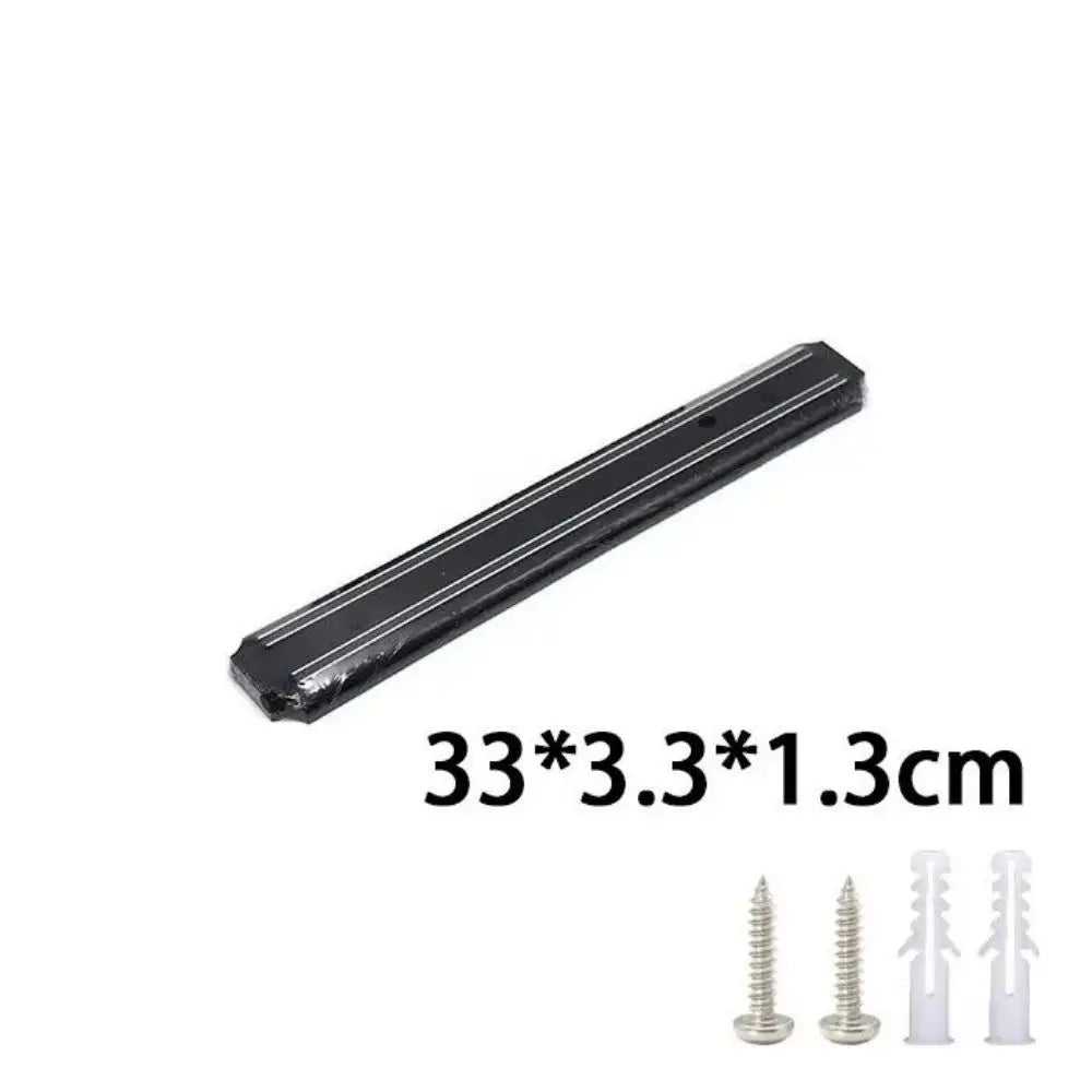 Wall-Mounted Magnetic Knife Holder Rack – Heavy-Duty Magnetic Strip with Shelf, Space-Saving Kitchen Storage for Knives, Tools &amp; Utensils