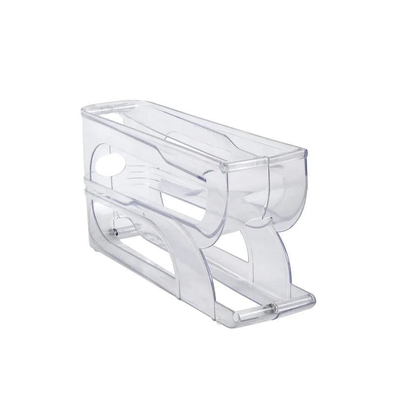 Automatic Rolling Egg Organizer – Space-Saving Fridge Storage Rack