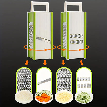 5-in-1 Multifunctional Vegetable Chopper &amp; Slicer – Stainless Steel Blades