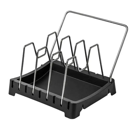 Expandable Pot &amp; Pan Organizer – Adjustable Stainless Steel Cabinet Rack