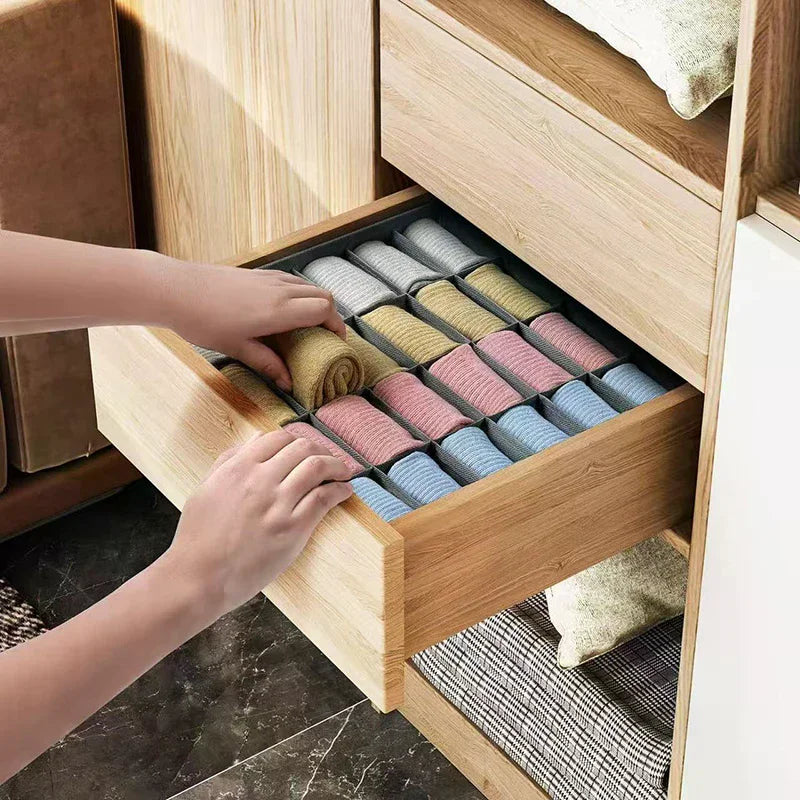Home wardrobe drawer organizers - clothing, underwear, socks, bra organizers - essential home necessities cabinet organization